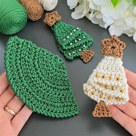 539K views · 7.8K reactions |  Handmade Crochet Christmas Tree Keychain | Easy DIY Gift Idea | Crochet knitting love | Facebook
