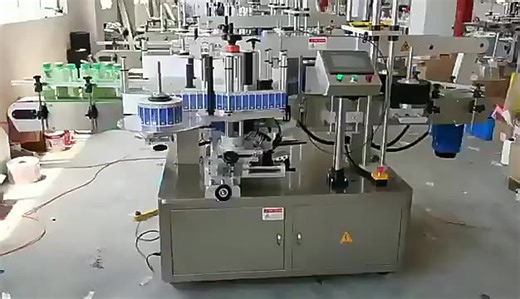 Desktop Double Sided High-Accuracy Label Applicator Semi Automatic Flat Plastic Glass Bottle Sticker Machine Conveyor Wood