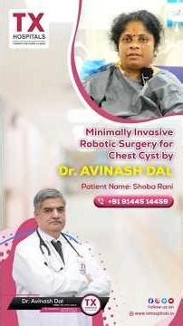 Minimally Invasive Robotic Surgery for Chest Cyst | Dr. Avinash Dal | TX Hospitals #shorts #chest