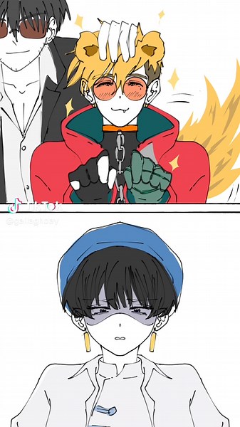 worf worf #trigun #trigunstampede #woodvash #vashwood #vashthestampede #nicholasdwolfwood #wolfwood #meryl #merylstryfe #fyp #fanart