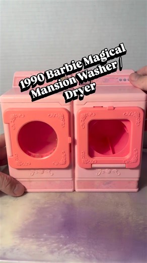 CPJ Collectibles on Instagram: "Such a well made accessory!! 1990 Barbie Magical Mansion Washer / Dryer . . #barbie #barbietingz #dollhousefurniture #toys #playtime #pretendplay #backintheday #90stoys #90snostalgia #barbiedreamhouse"
