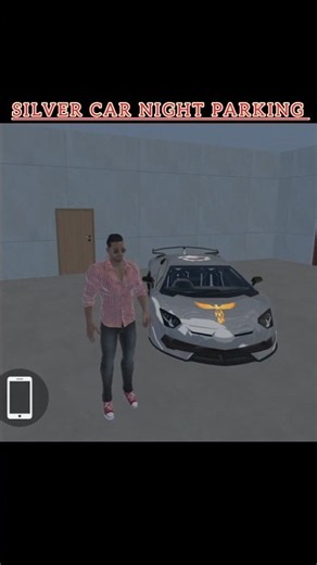 Silver Car Night Parking Indian Theft Auto Simulator || @Indian_Bike_Game_2026
