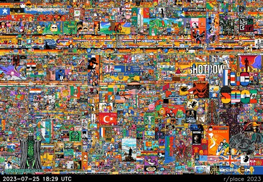 r/place 2023 Full Timelapse