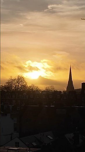 Sunrise at the Church ✨ Airplanes Passing Overhead
