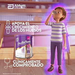 Complementa la alimentación de tu hijo con PediaSure® y su nueva fórmula que ahora apoya el crecimiento de los huesos. Conócela y ayúdale a crecer adecuadamente. Ingresa www.pediasure.abbott/ec | PediaSure Latinoamérica