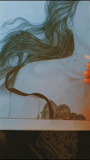 How to drow realistic girl drowning #short video #drawing little details #drawing Short video viral