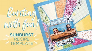 You asked for another 12x12 mylar stencil template.... and you've got it! Check out the NEW Sunburst Recipe Template! Who is going to try it?! And for what types of layouts? Get Yours: US: http://bit.ly/2M8STCI CA: http://bit.ly/2JktiJd | Creative Memories