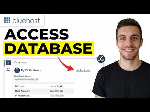 How to Access Database in Bluehost 2026 (Complete Guide)
