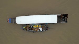 Floating Market on Mekong Delta in Can Tho, Vietnam
