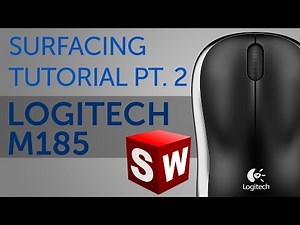 Logitech m185 - Surface modeling tutorial [SolidWorks] #2