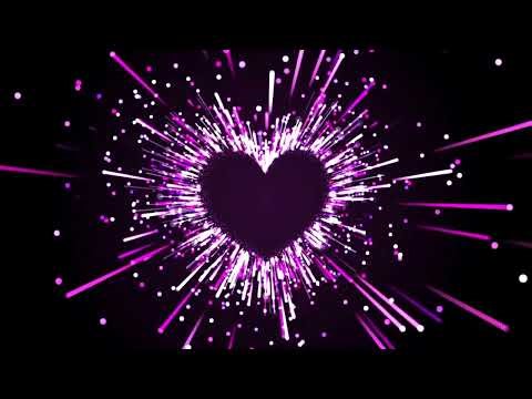 Purple & Pink Heart Particle Motion Background | Valentine VJ Loop #light #stage #vj