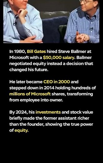 The $50K Decision That Made Steve Ballmer Billions
