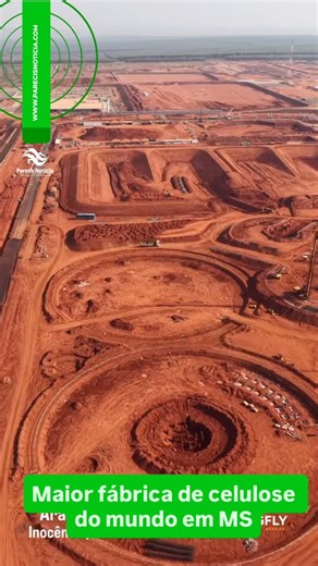 Jornal Parecis Notícias on Instagram: "A maior fábrica de Celulose do mundo está sendo construída na cidade de Inocência/MS. A Arauco contará aproximadamente com 16 mil pessoas para a construção da sua fábrica. Uma obra de dimensões gigantescas, que está movimentando a Costa Leste do estado do Mato Grosso do Sul. #inocencia #obras #matogrossodosul #desenvolvimento"
