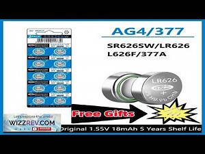 5 50Pcs High Capacity SR626SW AG4 alkaline Battery LR626 377A V377 1.5V Watch