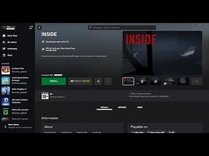 Fix INSIDE Not Installing On Xbox App/Microsoft Store On Windows 10/11
