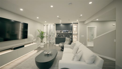 I love this basement transformation by Basement Builders in Calgary. Functional, well planned layout 👍 | Mike Holmes