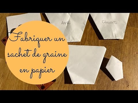 How to make a paper seed packet?