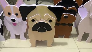 Shih tzu Planter,Dog Planter Plant Pots, Animal Shaped Pot, Premium Garden Succulent Plant Pots Cute Dog Design, Storage Container Planters for Outdoor Plants