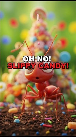 “Tiny Ant’s Epic Candy Mountain Adventure | Cute Pixar-Style 3D Animation" #shorts