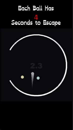 Each ball has 4 seconds to escape 😳#asmr #coding #python #simulation did find the secret text?