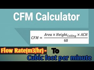 Conversion of Flow rate to CFM| M3/hr to CFM|What is cubic feet per minute in Detail| Basic concept