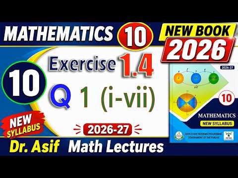 Class 10 Maths Ex 1.4 Q1 i to vii Solved | Real & Imaginary Parts | Punjab Board 2026