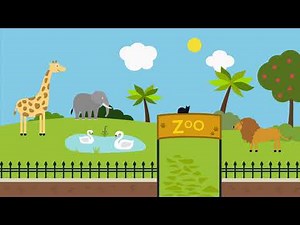 background kartun kebun binatang | zoo animated