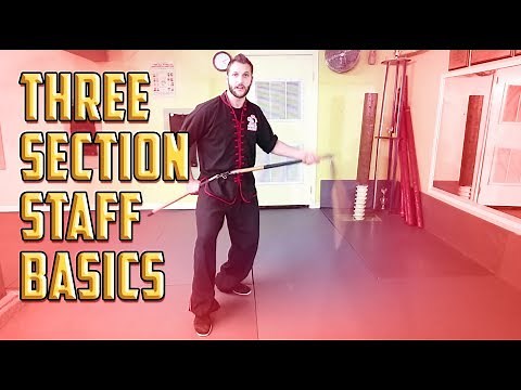 Learn Kung - Fu 3 Section Staff - Propeller Spinning