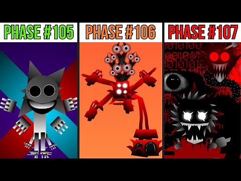 Phase 105 VS Phase 106 VS Phase 107 in Incredibox Sprunki