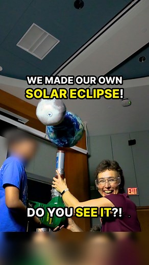 Here's a fun way for kids to demonstrate a solar eclipse using inflated beach balls by levitating them in the air streams from leaf blowers. In parts of Texas, a total solar eclipse will occur on April 8th around 1:30 p.m. CDT. You don’t want to miss this amazing event as it will not happen again in Texas until 2044. In fact, we will have a livestream on our YouTube channel and capture it from Bandera, Texas, if it's not too cloudy. Check back for that soon! #viral #viralreels #reelsvideo #reels
