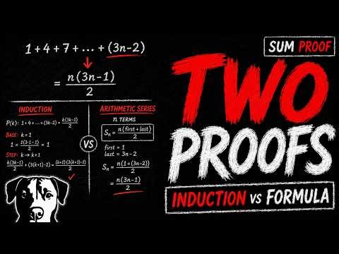 Induction Takes 11 Minutes. The Formula Takes 2. Both Are Right | #discretemath | #induction