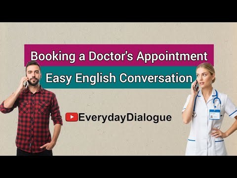 Booking a Doctor's Appointment - Easy English Conversation #englishconversation #learnenglish