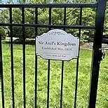 Custom Decorative Aluminum Signs - Personalized Driveway Signs, Waterproof, Made in USA - Metallic Silver, 12x8 inches