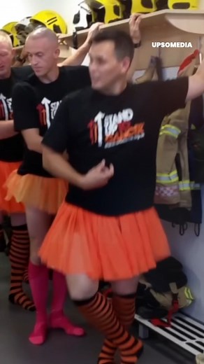The members of "Blue Watch" from the Hanley fire station swapped their work clothes for tiny tutus and fun tights to support Stand Up To Cancer’s "Stand Out" challenge and raise funds for the foundation. | Hallelujah