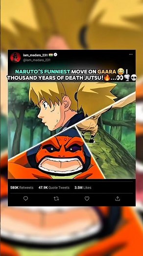 Naruto’s Funniest Move on Gaara 😂 | Thousand Years of Death Jutsu! #naruto
