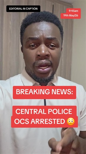 EDITORIAL: Why should an OCS be arrested for exercising what is within his power to release inmates from Cells? Intimidation tactics should not be used on Police with ethics who are are following the law to create order. Every citizen has a right to protest as stipulated within the laws of our republic, and citizens should never be arrested for practicing what is their constitutional right.