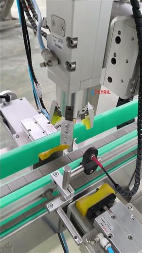 Fully automatic capping and screwingmachine + bracketmodel #cappingandscrewingmachine#cappingmachine