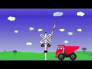 電車 踏切 アメリカの踏切 American railroad crossing