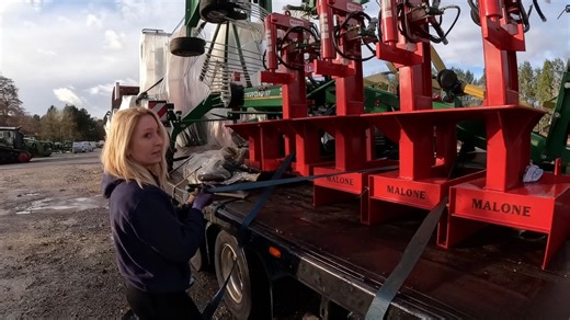 Truck driving life delivering Malone machinery for Lamma show