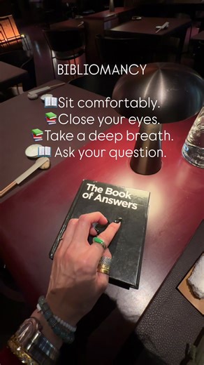Bibliomancy Ritual for Divine Insight 📖Sit comfortably. Close your eyes. Take 3 deep breaths, and ground your energy. Visualize your heart opening and connecting to divine wisdom. 📖 Ask your question Be clear and specific. For example: “What truth do I need to see right now?” “What should I know about my relationship/job/path?” 📖Read the passage. Stay open, symbolism is often subtle. If something stirs emotion or brings a thought, that’s your message. Write down the passage, your question, an
