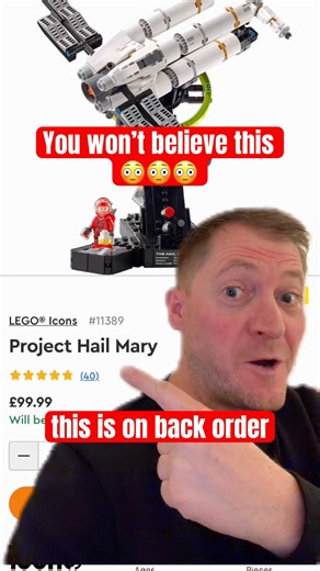 This Lego Set Is Back Ordered! Can we still get it? #lego #legos #hailmary #afol #shorts