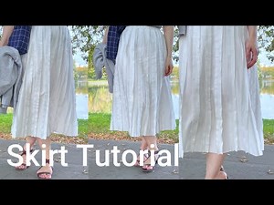Skirt Sewing Tutorial (with an elasticated waistband)