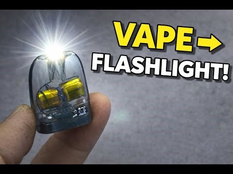 mini rechargeable flashlight with pod Cartridge!