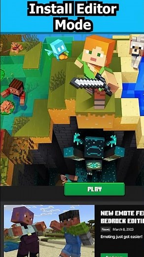 How to Install Minecraft Bedrock Editor Mode