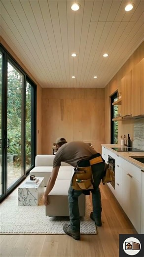 🔥 Shipping Container to Luxury Glass House — Full Wall of Glass for $27k ✨🏚️ #shorts
