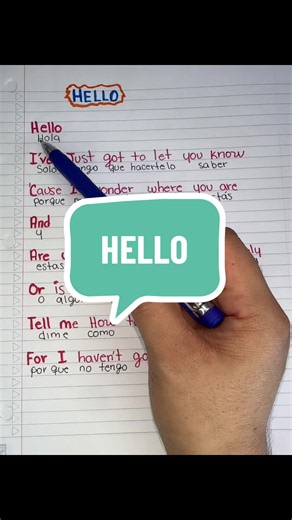 Hello — English learning through classic song lyrics