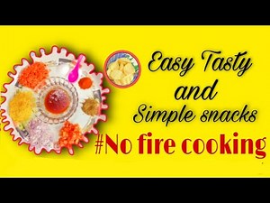 No Fire Cooking || Easy Tasty and Simple Snacks || Chat Lays || Emmadi Sisters