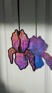 Look at how this Dichroic glass changes! #dichroicglass #stainedglass #art #iris #colorchange #magical | Samantha Ashley Glass
