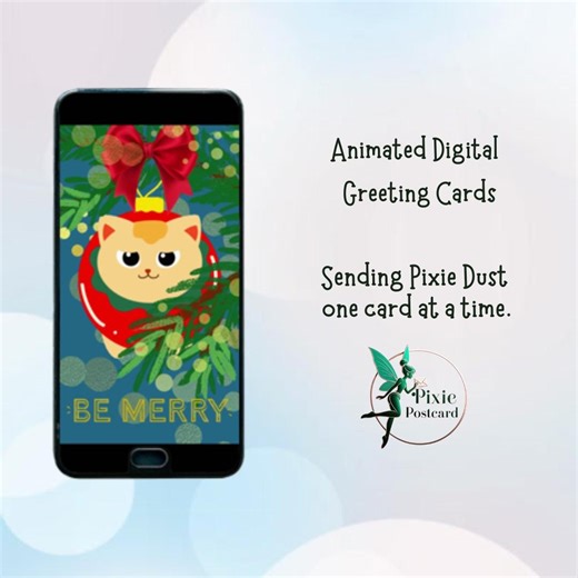 Funny Cat Christmas E-card | Animated Holiday Card (digital Download) - Etsy Canada