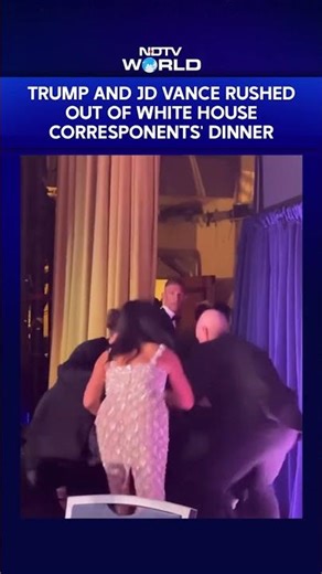 Trump And JD VP Vance Rushed Out Of White House Corresponents' Dinner